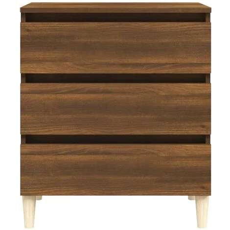 VidaXL Buffet Chêne Marron 60x35x69 Cm Bois D'ingénierie - Brun 5 VidaXL Buffet Chêne Marron 60x35x69 Cm Bois D'ingénierie - Brun – Image 5