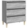 VidaXL Buffet Sonoma Gris 60x35x69 Cm Bois D'ingénierie - Gris