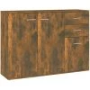 VidaXL Buffet Chêne Fumé 105x30x75 Cm Bois D'ingénierie - Brun