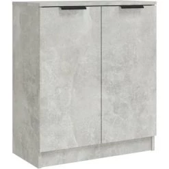VidaXL Buffets 3 Pcs Gris Béton Bois D'ingénierie - Gris 8 VidaXL Buffets 3 Pcs Gris Béton Bois D'ingénierie - Gris -Buffet et enfilade Soldes 65848897 4