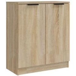 VidaXL Buffets 3 Pcs Chêne Sonoma Bois D'ingénierie - Brun -Buffet et enfilade Soldes 65848898 4