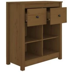 VidaXL Buffet Marron Miel 70x35x80 Cm Bois Massif De Pin - Brun 9 VidaXL Buffet Marron Miel 70x35x80 Cm Bois Massif De Pin - Brun -Buffet et enfilade Soldes 65848960 5