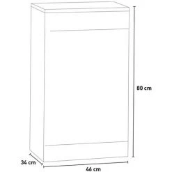 SARMOG Table De Chevet De Chambre Mobile 1 Porte Avec étagère à Tiroirs Drew | Couleur: Blanc -Buffet et enfilade Soldes 65878013 4