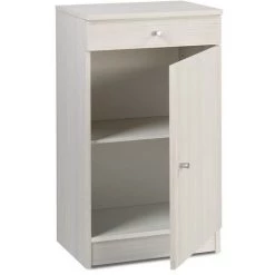 SARMOG Table De Chevet De Chambre Mobile 1 Porte Avec étagère à Tiroirs Drew | Couleur: Eucalyptus -Buffet et enfilade Soldes 65878086 5