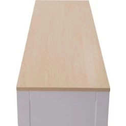 FVO Buffet,Meuble De Rangement 、Grain De Bois Blanc、,avecBuffet Buffet De Cuisine Moderne,Cave À Vin En Bois Pour Salon,Buffet Avec Buffet En Grain De Bois、 Blanc Avec Porte En Verre Incrusté Deux Tiroirs Salon Salle à 、manger -Buffet et enfilade Soldes 65884673 3