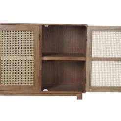 BRICOMARTEAU Buffet DKD Home Decor Naturel Rotin Bois De Paulownia (120 X 35 X 79,5 Cm) -Buffet et enfilade Soldes 65934087 5
