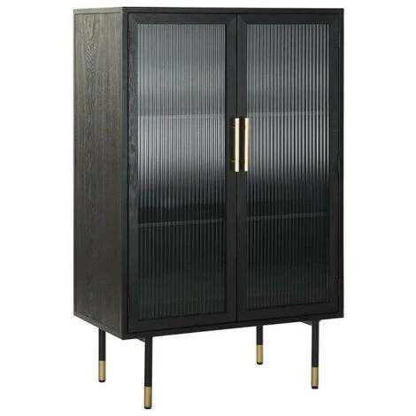 BRICOMARTEAU Buffet DKD Home Decor Verre Noir MDF (70 X 38 X 110 Cm) 1 BRICOMARTEAU Buffet DKD Home Decor Verre Noir MDF (70 X 38 X 110 Cm)