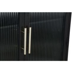 BRICOMARTEAU Buffet DKD Home Decor Verre Noir MDF (70 X 38 X 110 Cm) 9 BRICOMARTEAU Buffet DKD Home Decor Verre Noir MDF (70 X 38 X 110 Cm) -Buffet et enfilade Soldes 65934424 5