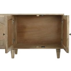 BRICOMARTEAU Buffet DKD Home Decor Naturel Marron Rotin Bois De Manguier (150 X 40 X 65 Cm) -Buffet et enfilade Soldes 65934730 4