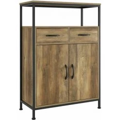 AICOK Meuble De Rangement Buffet 2 Portes Avec 2 Tiroirs Et étagère