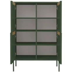 TENZO Buffet Haut En Bois 4 Portes H128cm - Switch - Couleur - Vert Forêt 6 TENZO Buffet Haut En Bois 4 Portes H128cm - Switch - Couleur - Vert Forêt -Buffet et enfilade Soldes 66266263 3