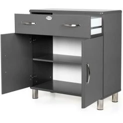 TENZO Petit Buffet Vintage L86cm - Malibu - Couleur - Gris -Buffet et enfilade Soldes 66266381 5