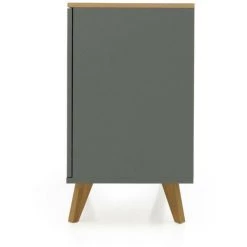 TENZO Buffet En Bois 1 Porte 3 Tiroirs L109cm - Amelia - Couleur - Gris -Buffet et enfilade Soldes 66266462 4