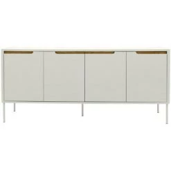 TENZO Buffet En Bois 4 Portes L173cm - Switch - Couleur - Blanc