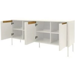 TENZO Buffet En Bois 4 Portes L173cm - Switch - Couleur - Blanc 5 TENZO Buffet En Bois 4 Portes L173cm - Switch - Couleur - Blanc -Buffet et enfilade Soldes 66341663 3