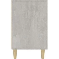 VidaXL Buffet Gris Béton 100x36x60 Cm Bois D'ingénierie - Gris -Buffet et enfilade Soldes 66346976 4