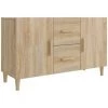 VidaXL Buffet Chêne Sonoma 100x36x60 Cm Bois D'ingénierie - Brun