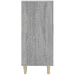 VidaXL Buffet Sonoma Gris 90x34x80 Cm Bois D'ingénierie - Gris -Buffet et enfilade Soldes 66347127 5