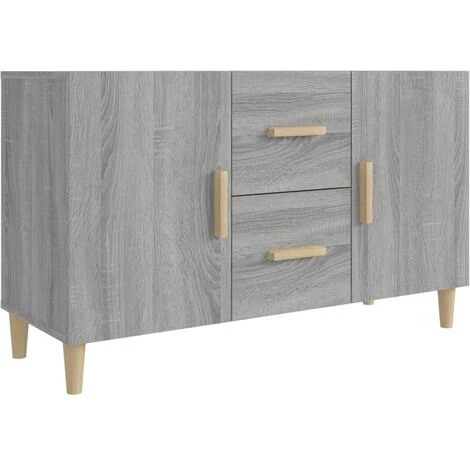 VidaXL Buffet Sonoma Gris 100x36x60 Cm Bois D'ingénierie - Gris 1 VidaXL Buffet Sonoma Gris 100x36x60 Cm Bois D'ingénierie - Gris