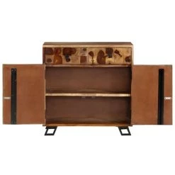 VidaXL Buffet Bois Massif De Sesham 65 X 35 X 65 Cm - Brun 8 VidaXL Buffet Bois Massif De Sesham 65 X 35 X 65 Cm - Brun -Buffet et enfilade Soldes 6652566 4