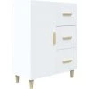 VidaXL Buffet Blanc 69,5x34x90 Cm Bois D'ingénierie - Blanc