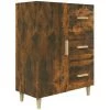 VidaXL Buffet Chêne Fumé 69,5x34x90 Cm Bois D'ingénierie - Brun