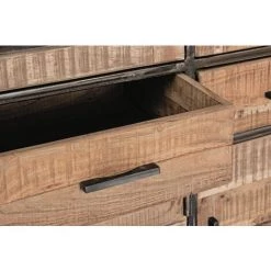 LES TENDANCES Buffet En Acacia Bicolore 6 Portes 3 Tiroirs Emete L 135 Cm 8 LES TENDANCES Buffet En Acacia Bicolore 6 Portes 3 Tiroirs Emete L 135 Cm -Buffet et enfilade Soldes 66753570 4