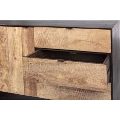 LES TENDANCES Buffet En Bois De Manguier Bicolore 1 Porte Gerty L 110 Cm 9 LES TENDANCES Buffet En Bois De Manguier Bicolore 1 Porte Gerty L 110 Cm -Buffet et enfilade Soldes 66753716 5