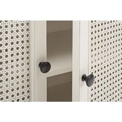 LES TENDANCES Buffet 2 Portes 2 Tiroirs Bois De Pin Blanc Bella L 100 Cm -Buffet et enfilade Soldes 66754007 4