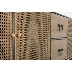 LES TENDANCES Buffet En Acier Bicolore 3 Portes Et 2 Tiroirs John L 180 Cm 9 LES TENDANCES Buffet En Acier Bicolore 3 Portes Et 2 Tiroirs John L 180 Cm -Buffet et enfilade Soldes 66754172 5