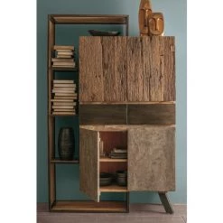 LES TENDANCES Bahut En Bois De Manguier 4 Portes 2 Tiroirs Manu L 118 Cm -Buffet et enfilade Soldes 66754209 2