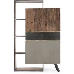 LES TENDANCES Bahut En Bois De Manguier 4 Portes 2 Tiroirs Manu L 118 Cm -Buffet et enfilade Soldes 66754209 3