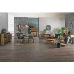 LES TENDANCES Bahut En Bois De Manguier 4 Portes 2 Tiroirs Manu L 118 Cm -Buffet et enfilade Soldes 66754209 4