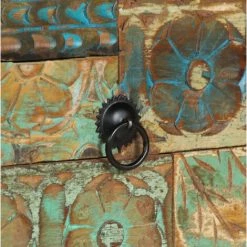 LES TENDANCES Buffet 2 Portes 3 Tiroirs Bois Foncé Recyclé Moust -Buffet et enfilade Soldes 66881380 4