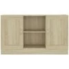 LES TENDANCES Buffet Chêne Sonoma 120x30,5x70 Cm