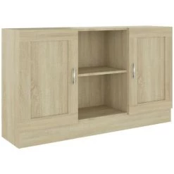 LES TENDANCES Buffet Chêne Sonoma 120x30,5x70 Cm 7 LES TENDANCES Buffet Chêne Sonoma 120x30,5x70 Cm -Buffet et enfilade Soldes 66882152 3