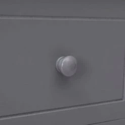 LES TENDANCES Buffet Avec 10 Tiroirs Gris 113 X 30 X 79 Cm Bois -Buffet et enfilade Soldes 66883076 3