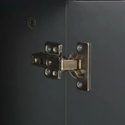 LES TENDANCES Buffet Gris Brillant 107 X 35 X 76 Cm -Buffet et enfilade Soldes 66883080 4