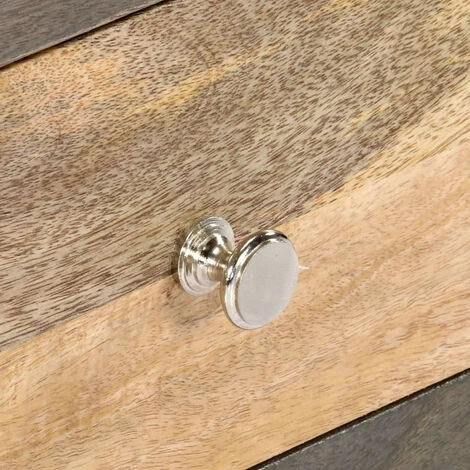 LES TENDANCES Armoire Latérale Gris 75x30x60 Cm Bois De Manguier Massif 3 LES TENDANCES Armoire Latérale Gris 75x30x60 Cm Bois De Manguier Massif – Image 3