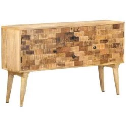 LES TENDANCES Buffet 120x30x70 Cm Bois De Manguier Solide