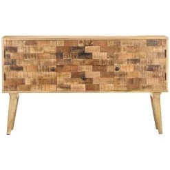 LES TENDANCES Buffet 120x30x70 Cm Bois De Manguier Solide -Buffet et enfilade Soldes 66887445 5