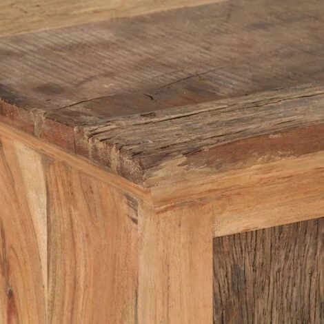 LES TENDANCES Buffet 140x40x75 Cm Bois De Récupération Solide 2 LES TENDANCES Buffet 140x40x75 Cm Bois De Récupération Solide – Image 2