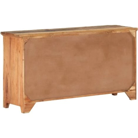 LES TENDANCES Buffet 140x40x75 Cm Bois De Récupération Solide 5 LES TENDANCES Buffet 140x40x75 Cm Bois De Récupération Solide – Image 5
