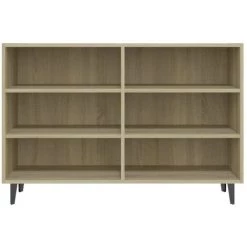 LES TENDANCES Buffet Chêne Sonoma 103,5x35x70 Cm -Buffet et enfilade Soldes 66888567 4