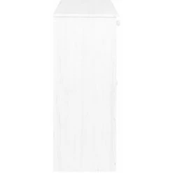 LES TENDANCES Buffet 2 Tiroirs Blanc 78x35x89 Cm Bois De Pin Massif -Buffet et enfilade Soldes 66895554 5