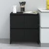 LES TENDANCES Buffet Noir 70x41x75 Cm