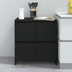 LES TENDANCES Buffet Noir 70x41x75 Cm