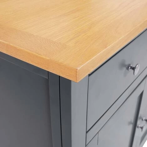 LES TENDANCES Buffet 110x33,5x70 Cm Bois De Chêne Massif 2 LES TENDANCES Buffet 110x33,5x70 Cm Bois De Chêne Massif – Image 2