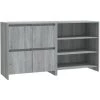 LES TENDANCES Buffets 2 Pcs Sonoma Gris Bois D'ingénierie