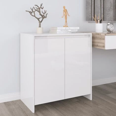 LES TENDANCES Buffet Blanc Brillant 70x40x73,5 Cm 1 LES TENDANCES Buffet Blanc Brillant 70x40x73,5 Cm